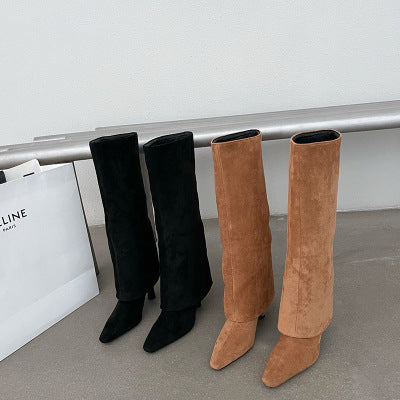 Bottes Hautes à Design Niche pour Femmes