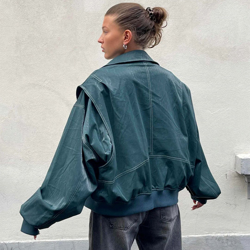 Veste Oversize en Similicuir "Nova"