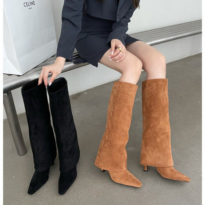 Bottes Hautes à Design Niche pour Femmes